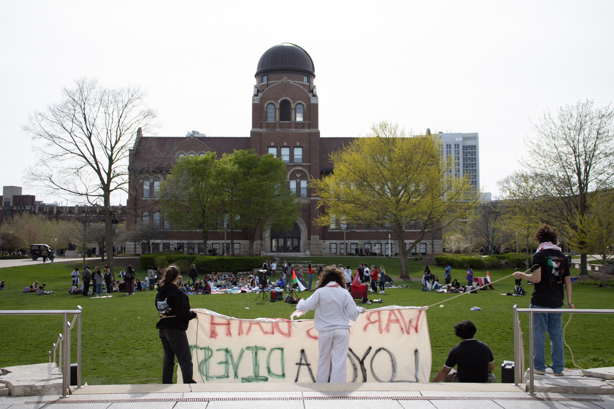 Loyola Students Protest the University’s Investments in ‘Genocidal Corporations’