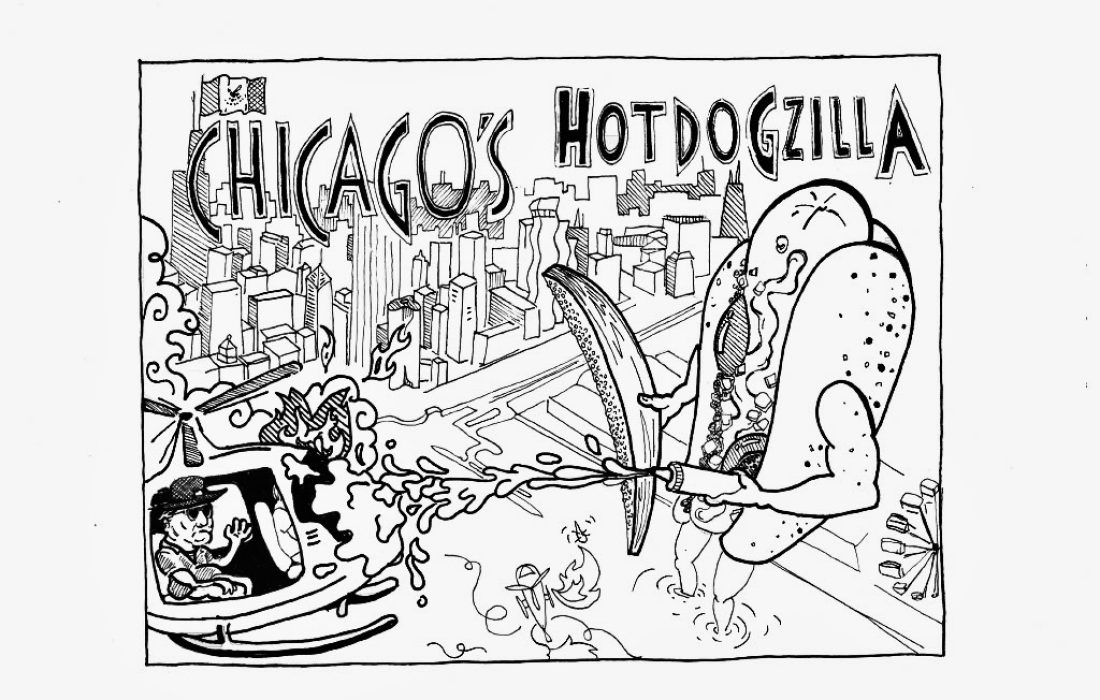 The Chicago hot dog defends the city from injustice. (Clare Morrissey | The Phoenix)