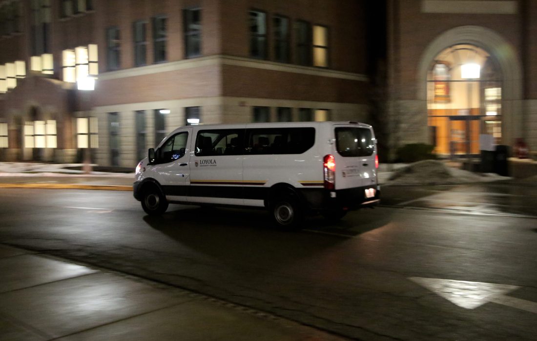 8-RIDE driving past Cuneo Hall