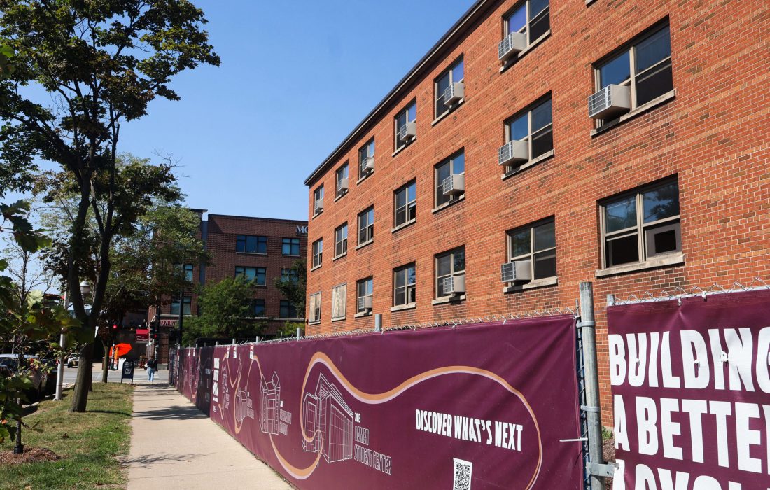 Loyola's Campus Plan lays on the construction plans on Loyola's property over the next 10 years. (Abigail Lechocki | The Phoenix)