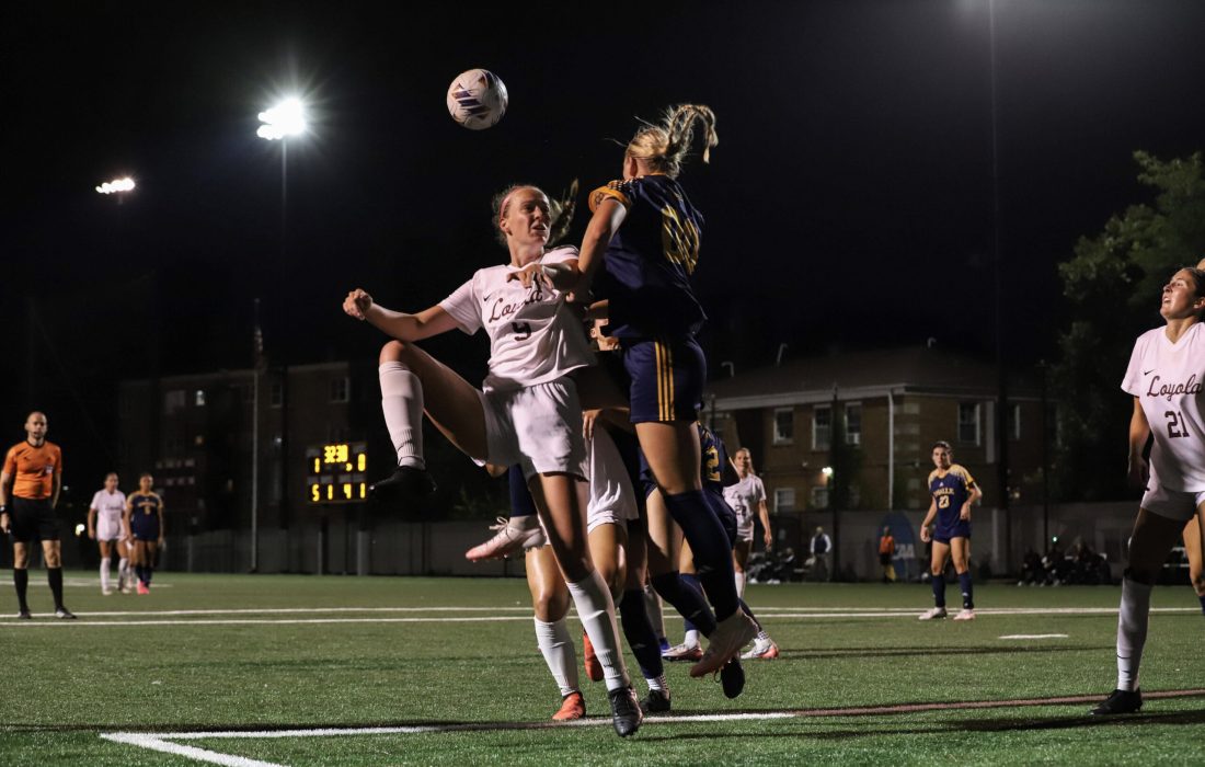 Third-year defender Catherine Cline recorded one shot against La Salle (Aidan McNulty | The Phoenix)