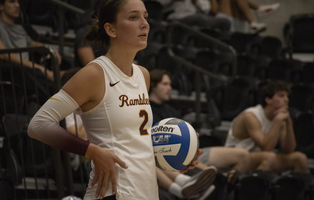 Bree Borum recorded two 30+ assist games for the Ramblers. (Allison Treanor | The Phoenix)