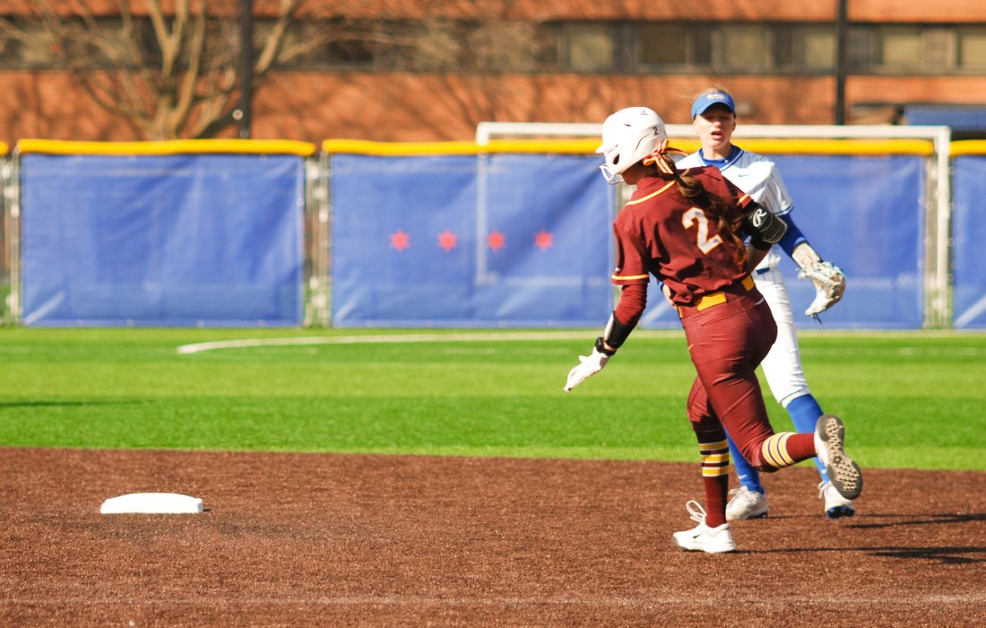 Third-year Sierra Sass' confidence grew since her first season at Loyola. (Amara Bullard | The Phoneix)