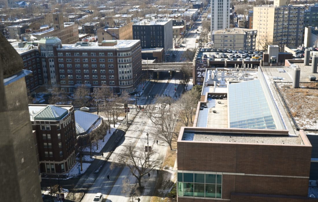 While Loyola has added some safety measures it’s done little to improve street safety. (Ashley Wilson | The Phoenix)