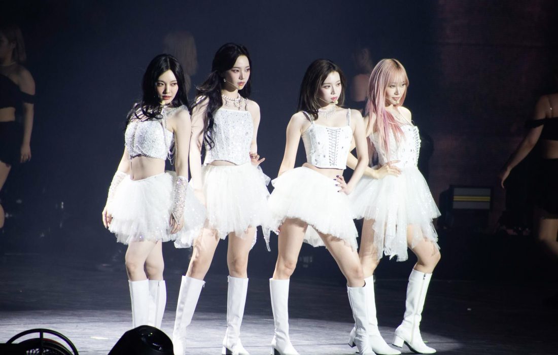 aespa closed their Synk: Parallel Line tour at the United Center. (Bella Adams | The Phoenix)