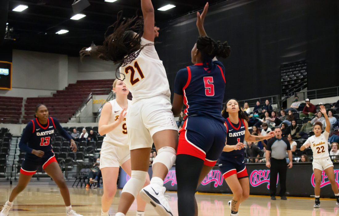 Dayton remained ahead for almost the entire game, with the exception of a short period in the fourth quarter (Bella Adams | The Phoenix).