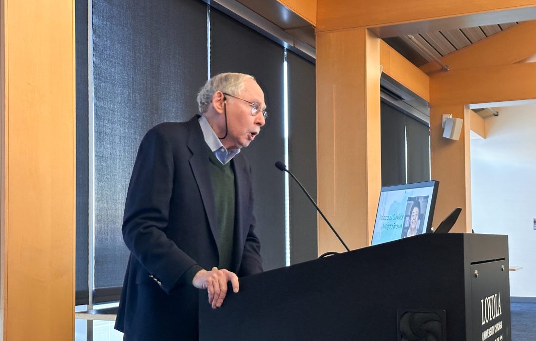 Dr. Elliot Lefkovitz was in charge of the event. (Photo courtesy of Brad Hunt)