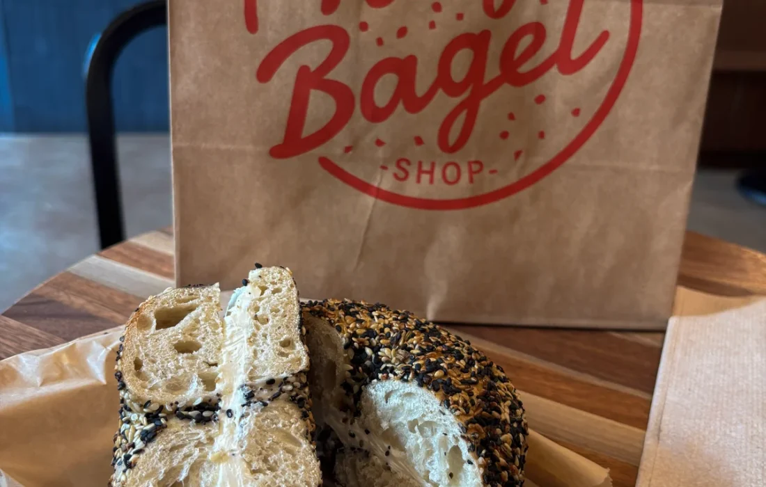 Tilly Bagel Shop's everything bagel takes creative risks with a yeasty classic. (Eva Maria Saric | The Phoenix)