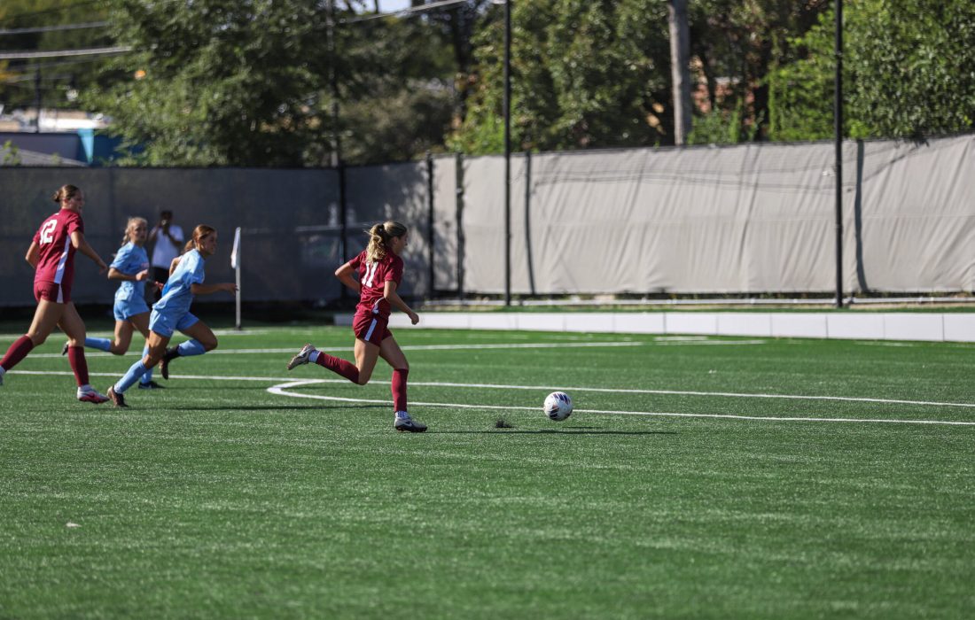 Fifth-year forward and midfielder Mia Lanni recorded two shots and one on goal against Dayton. (Henry Barwick | The Phoenix)
