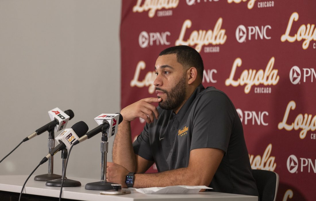 Men's Basketball head coach Drew Valentine enters his fourth season leading the helm (Holden Green | The Phoenix).
