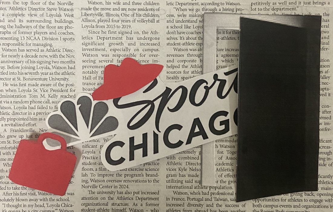 Guest writer Nick Neumayer discusses the connect he's built with the broadcasters at NBC Sports Chicago. (Audrey Hogan | The Phoenix)