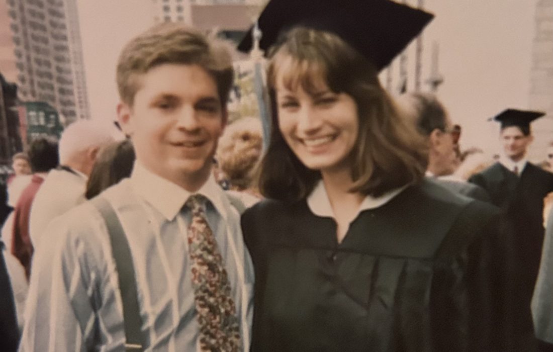 Sandy Hug (right) is a special education alumni from Loyola's class of 1995. (Photo Courtesy of Sandy Hug)