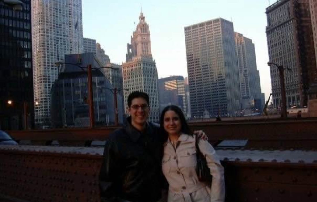 Carlos Soto Raynal, left, and Matilde Angulo Ochoa, parents of first-year Loyola student Carlos Soto-Angulo. (Photo courtesy of Matilde Angulo Ochoa)