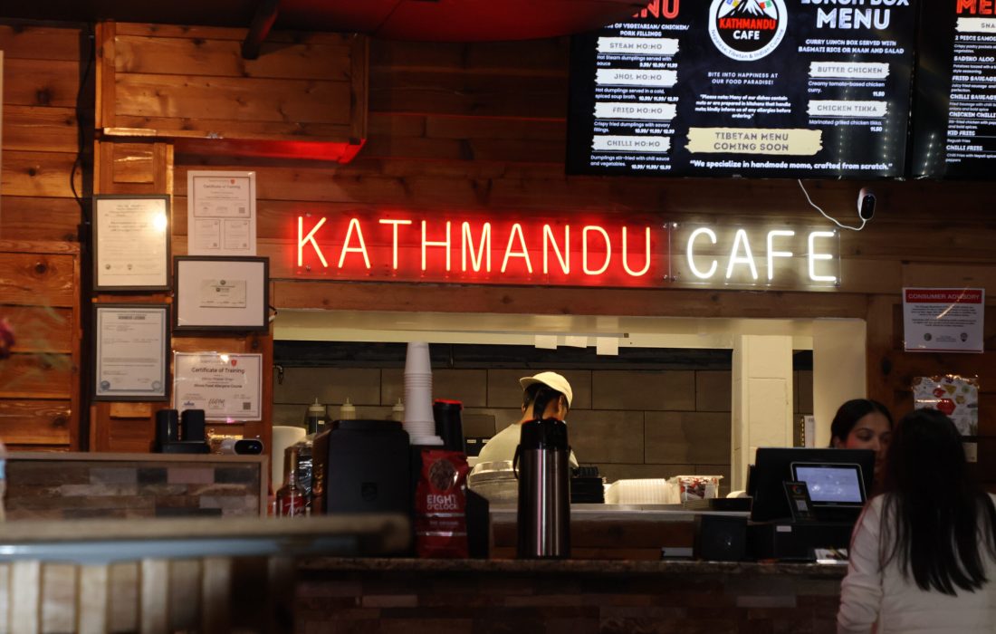 Kathmandu Cafe, just a few blocks from Loyola's Lake Shore campus opened Sept. 2nd (Kayla Tanada | The Phoenix)