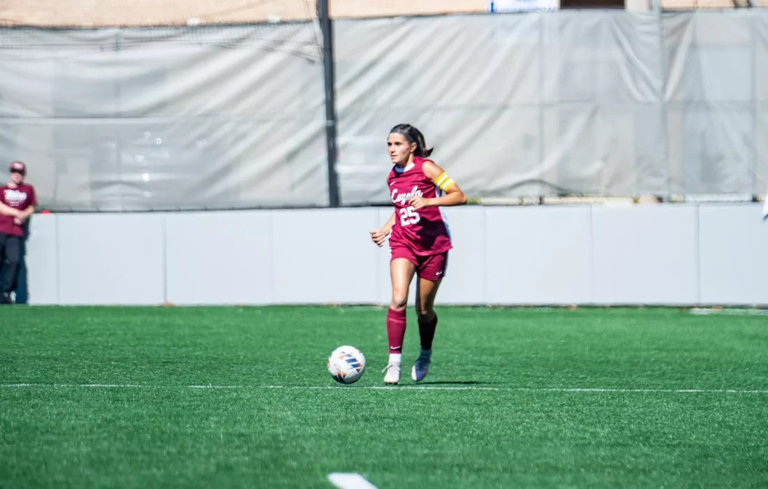 Fifth-year defender Emily Roberts scored the lone Rambler goal. (Courtesy of Loyola Athletics)