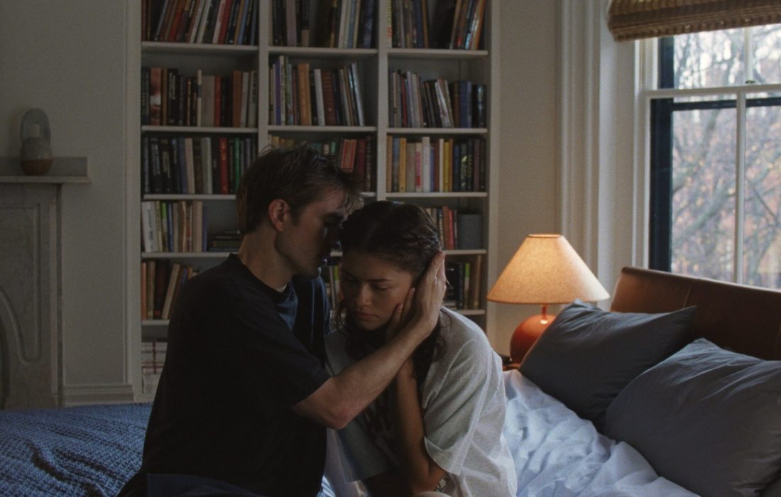 The film follows an engaged couple whose relationship is tested by a dark secret spilled. (Courtesy of A24)