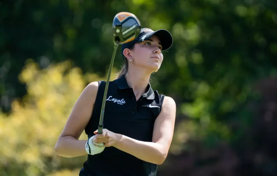 Second-year Grace Durkin finished in a tie for 60th place, scoring a 240. (Courtesy of Loyola Athletics)