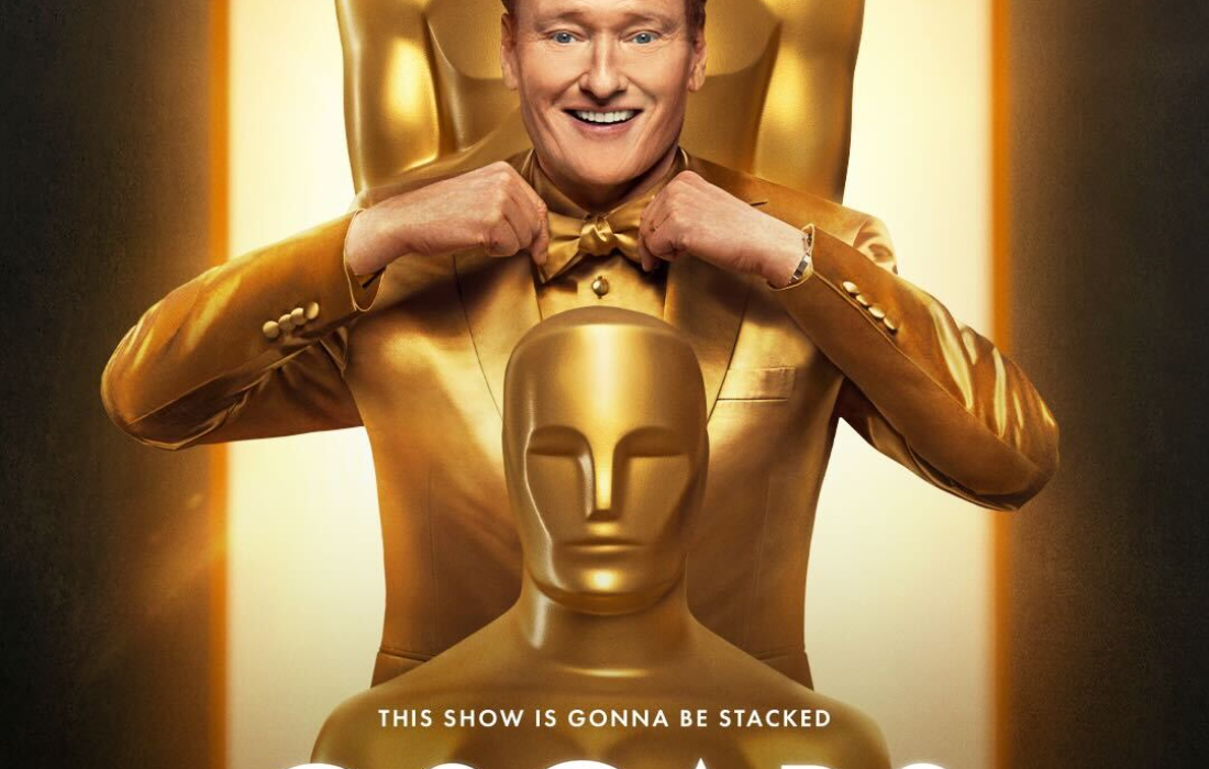 Conan O'Brien is set to host the ceremony for the second year in a row. (Courtesy of the Oscars)