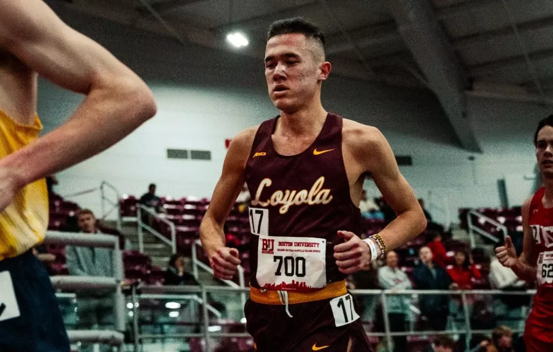 Lawrence's succesful season continued with the breaking of a 35 year-old Loyola record (Courtesy of Survir Grover | Loyola Athletics).