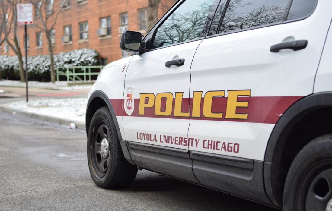 A parked Campus Police car. (Violet Miller/The Phoenix)